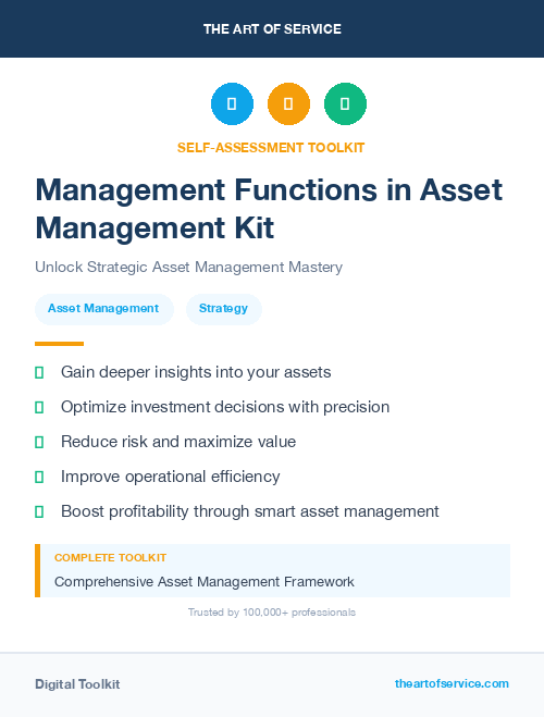 Management Functions in Asset Management Kit
