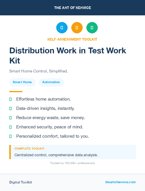 Distribution Work in Test Work Kit