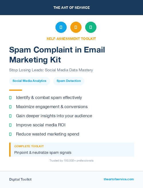 Spam Complaint in Email Marketing Kit