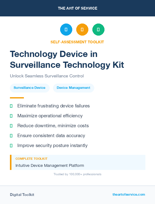 Technology Device in Surveillance Technology Kit