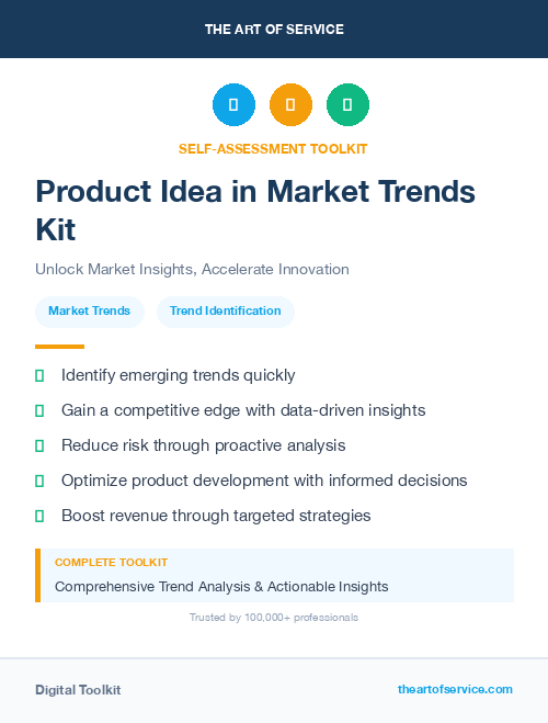 Product Idea in Market Trends Kit