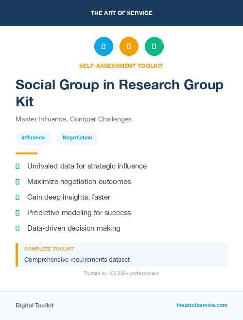 Social Group in Research Group Kit