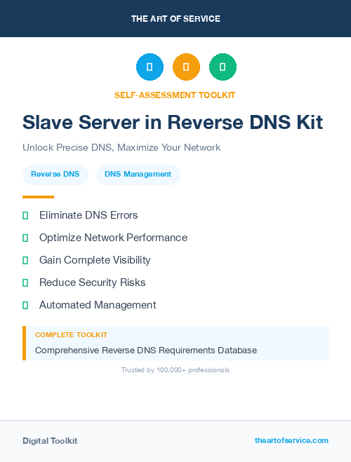 Slave Server in Reverse DNS Kit