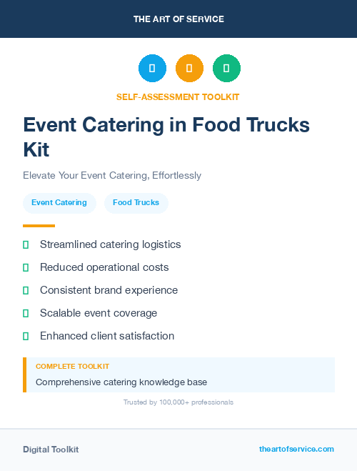Event Catering in Food Trucks Kit