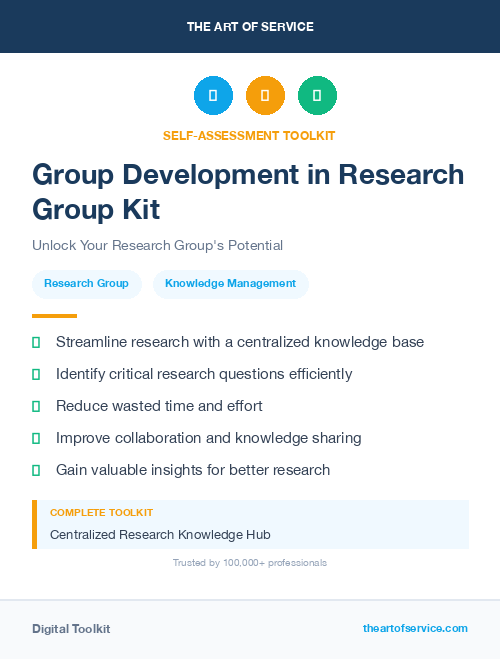 Group Development in Research Group Kit