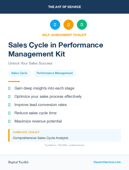 Sales Cycle in Performance Management Kit