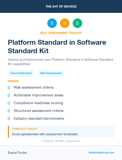 Platform Standard in Software Standard Kit