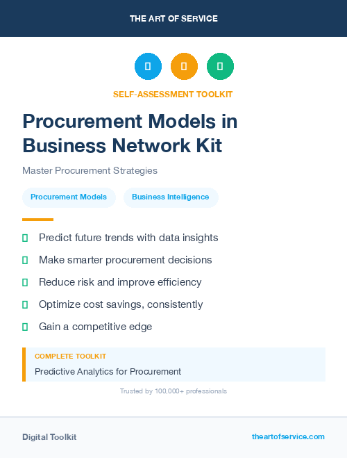 Procurement Models in Business Network Kit
