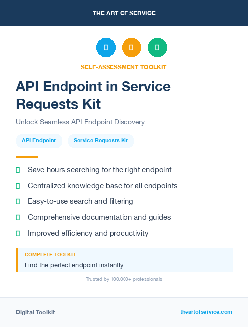 API Endpoint in Service Requests Kit
