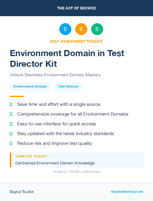 Environment Domain in Test Director Kit