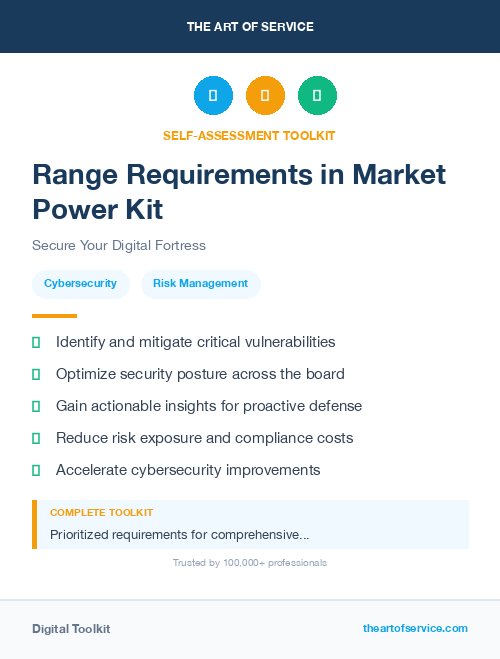 Range Requirements in Market Power Kit