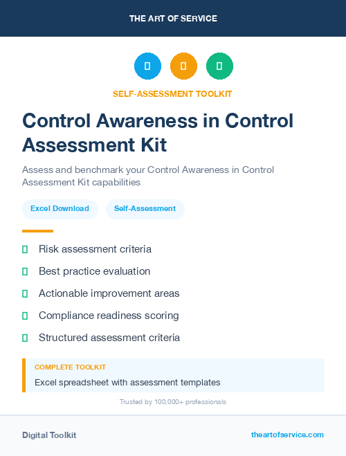 Control Awareness in Control Assessment Kit