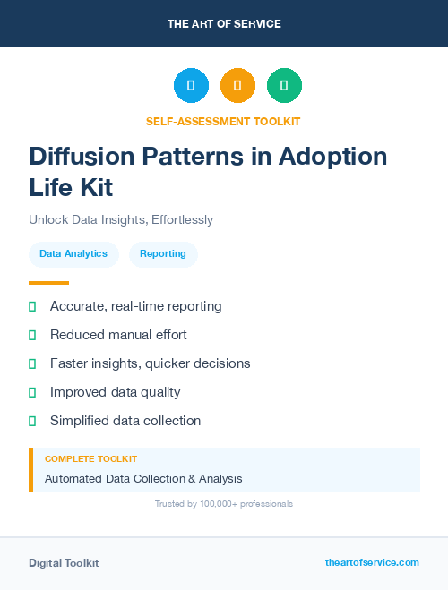 Diffusion Patterns in Adoption Life Kit
