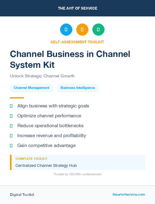 Channel Business in Channel System Kit
