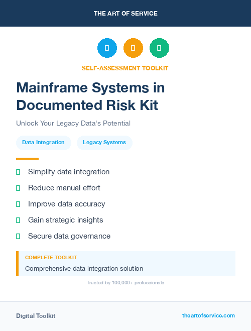Mainframe Systems in Documented Risk Kit