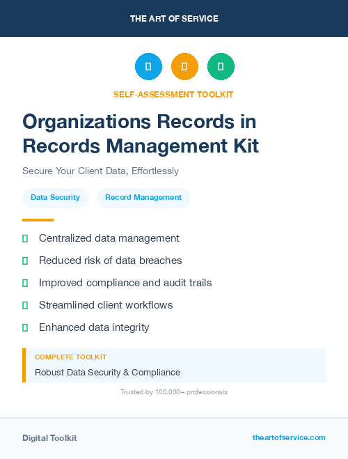 Organizations Records in Records Management Kit