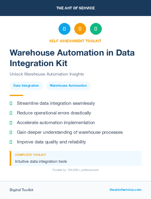 Warehouse Automation in Data Integration Kit