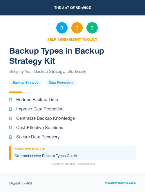 Backup Types in Backup Strategy Kit