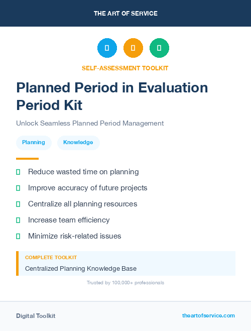 Planned Period in Evaluation Period Kit