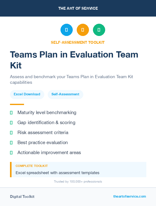 Teams Plan in Evaluation Team Kit