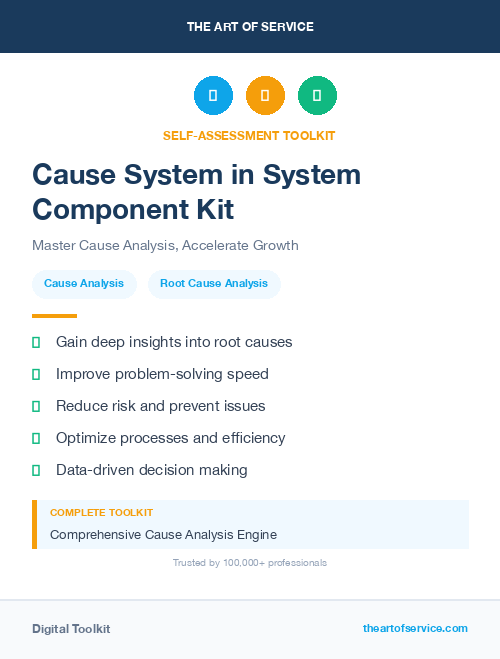 Cause System in System Component Kit