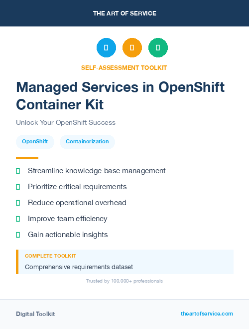 Managed Services in OpenShift Container Kit