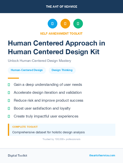 Human Centered Approach in Human Centered Design Kit
