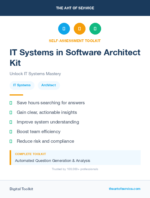 IT Systems in Software Architect Kit