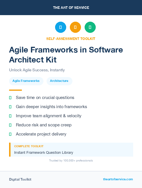 Agile Frameworks in Software Architect Kit