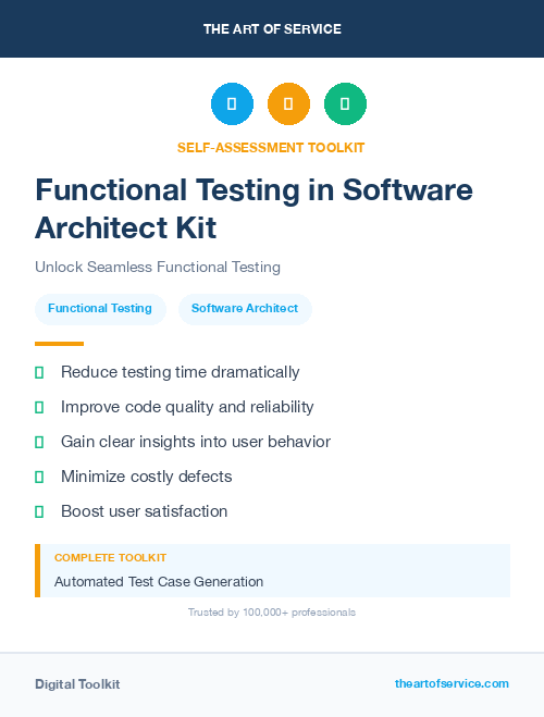 Functional Testing in Software Architect Kit