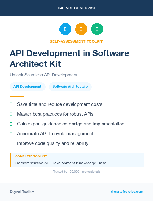 API Development in Software Architect Kit