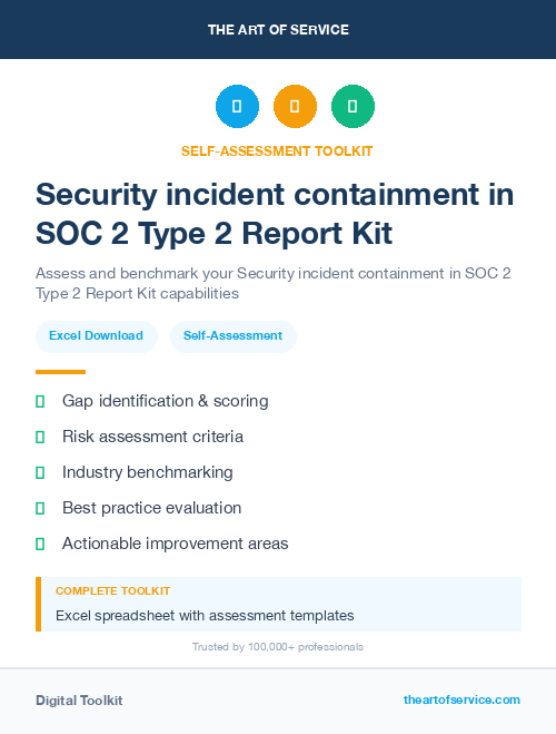 Security incident containment in SOC 2 Type 2 Report Kit