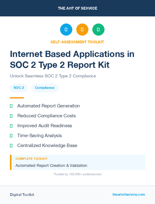 Internet Based Applications in SOC 2 Type 2 Report Kit
