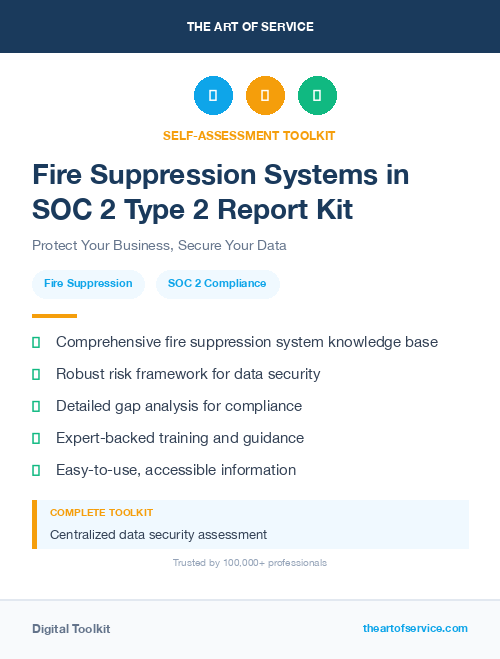 Fire Suppression Systems in SOC 2 Type 2 Report Kit