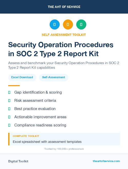 Security Operation Procedures in SOC 2 Type 2 Report Kit