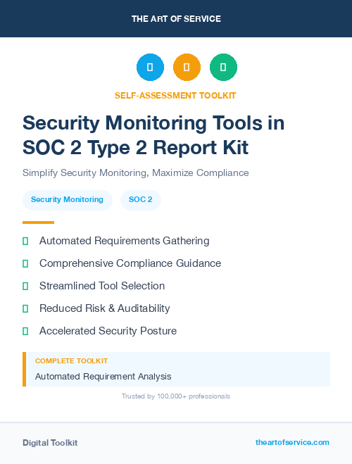 Security Monitoring Tools in SOC 2 Type 2 Report Kit