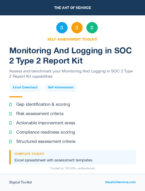 Monitoring And Logging in SOC 2 Type 2 Report Kit