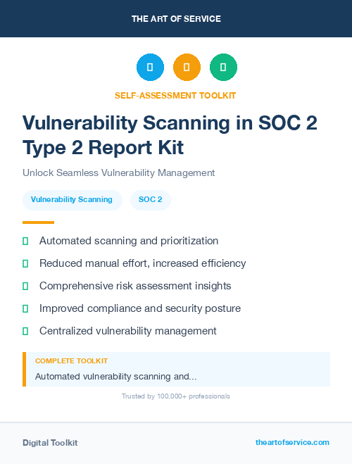 Vulnerability Scanning in SOC 2 Type 2 Report Kit