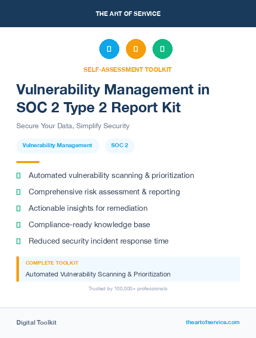 Vulnerability Management in SOC 2 Type 2 Report Kit