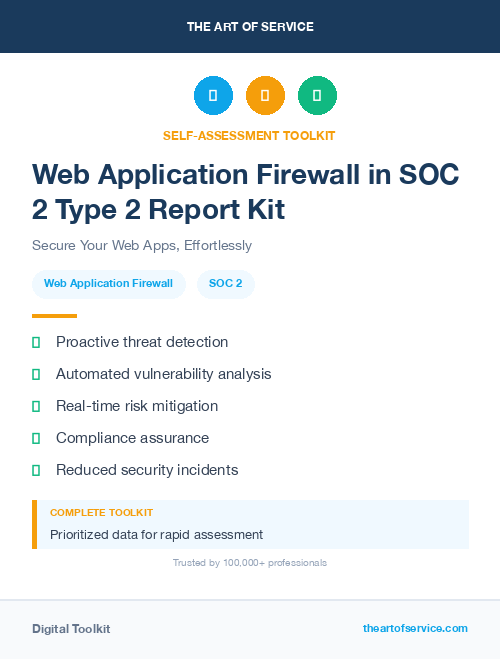 Web Application Firewall in SOC 2 Type 2 Report Kit