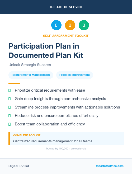 Participation Plan in Documented Plan Kit