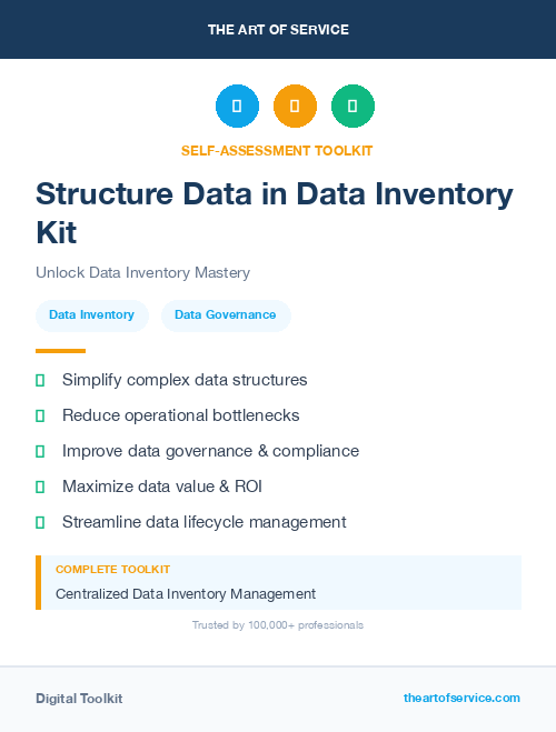 Structure Data in Data Inventory Kit