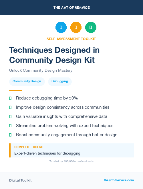 Techniques Designed in Community Design Kit