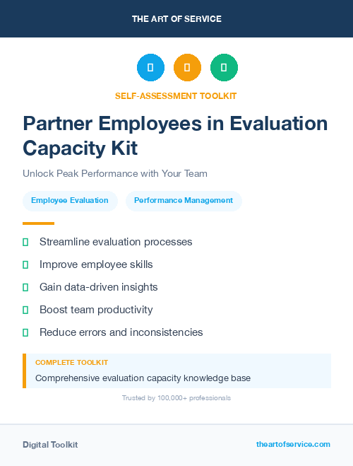 Partner Employees in Evaluation Capacity Kit