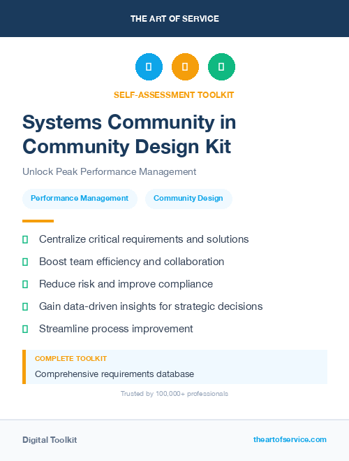 Systems Community in Community Design Kit