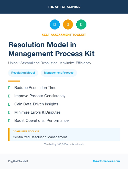 Resolution Model in Management Process Kit