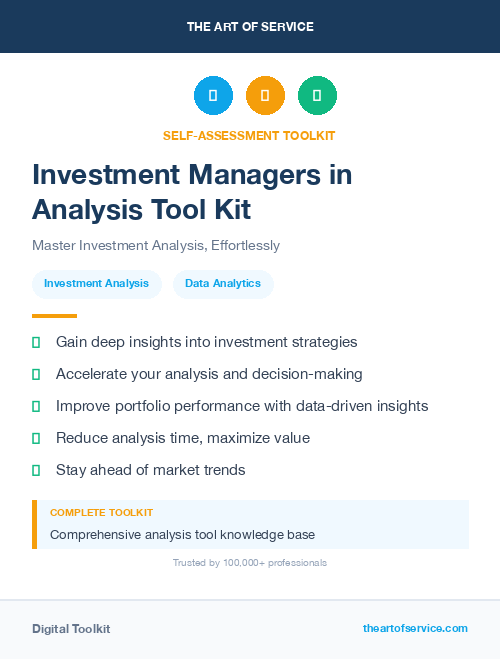 Investment Managers in Analysis Tool Kit