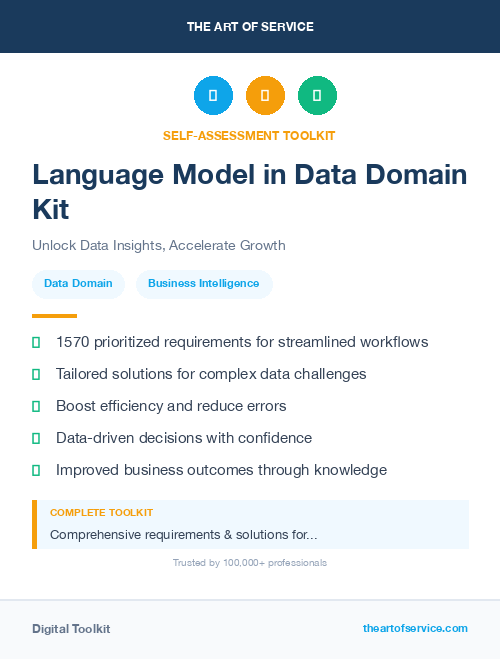 Language Model in Data Domain Kit