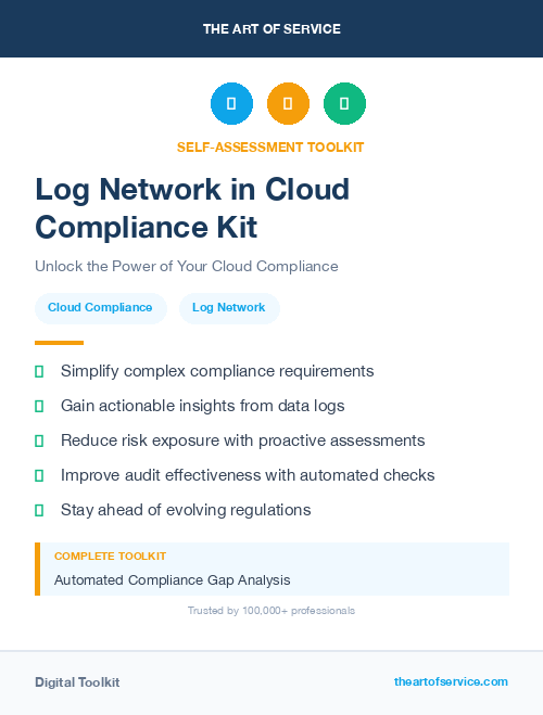Log Network in Cloud Compliance Kit