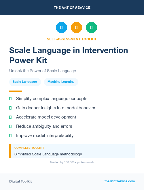 Scale Language in Intervention Power Kit